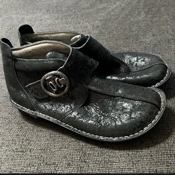 Algeria Caiti Desert  black leather boots size 8 - Picture 1 of 4